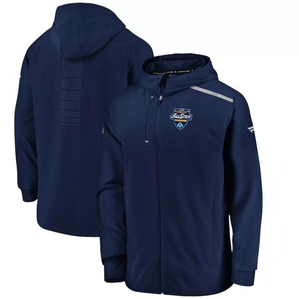 Fanatics Navy 2020 NHL All-Star Game‎ Clutch Anorak Full-Zip Hoodie Jacket small
